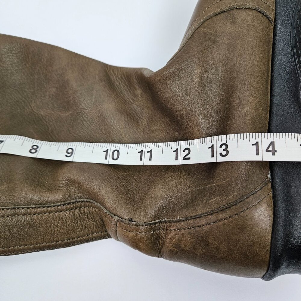KEEN KJ BLVD Brown Leather Pull On Mid-Calf Tall Boot 10 53025-SLBK - Picture 13 of 14
